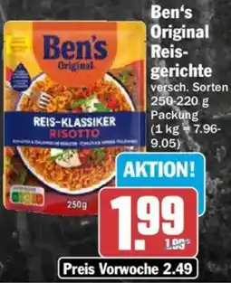 HIT Ben's Original Reisgerichte Angebot