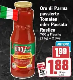 HIT Oro di Parma passierte Tomaten oder Passata Rustica Angebot