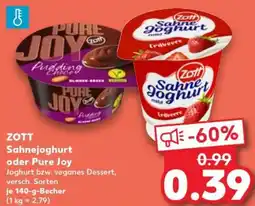 Kaufland ZOTT Sahnejoghurt oder Pure Joy Angebot