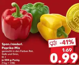 Kaufland Span./niederl. Paprika-Mix Angebot