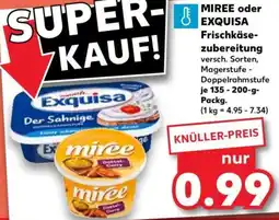 Kaufland MIREE oder EXQUISA Frischkäsezubereitung Angebot
