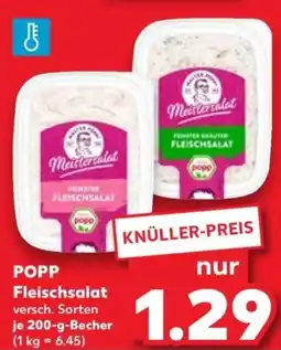 Kaufland POPP Fleischsalat Angebot