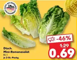 Kaufland Dtsch. Mini-Romanasalat Angebot