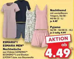 Kaufland ESMARA/ ESMARA MEN Nachtwäsche Angebot