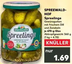 Kaufland SPREEWALDHOF Spreelinge Angebot