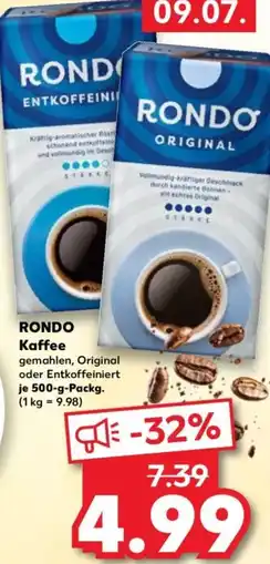 Kaufland RONDO Kaffee Angebot