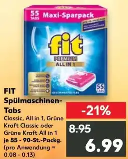 Kaufland FIT Spülmaschinen Tabs Angebot