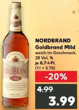 Kaufland NORDBRAND Goldbrand Mild Angebot