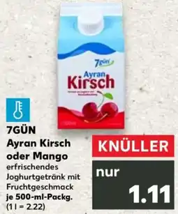 Kaufland 7GÜN Ayran Kirsch oder Mango Angebot