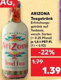 Kaufland ARIZONA Teegetränk Angebot
