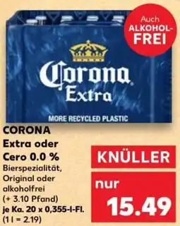 Kaufland CORONA Extra oder Cero 0.0 % Angebot