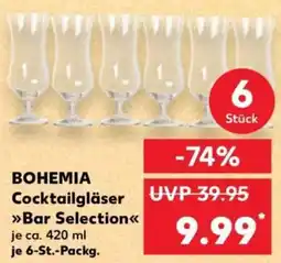 Kaufland BOHEMIA Cocktailgläser Bar Selection Angebot