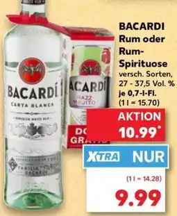 Kaufland BACARDI Rum oder Rum Spirituose Angebot