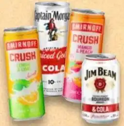 Kaufland CAPTAIN MORGAN, SMIRNOFF, GORDON'S oder JIM BEAM Alkoholisches Mixgetränk Angebot
