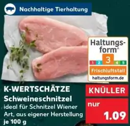 Kaufland K-WERTSCHÄTZE Schweineschnitzel Angebot