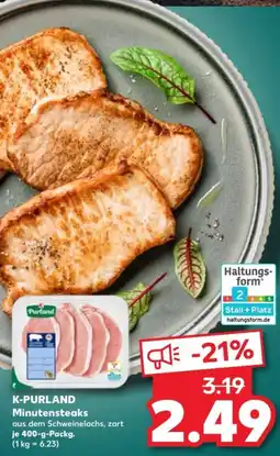 Kaufland K-PURLAND Minutensteaks Angebot