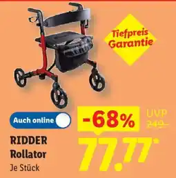 Lidl RIDDERS Rollator Angebot