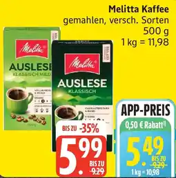 Edeka Melitta Kaffee Angebot