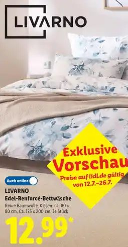 Lidl LIVARNO Edel-Renforcé-Bettwäsche Angebot
