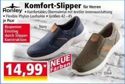 Norma Ronley Komfort-Slipper für Herren Angebot