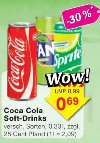 Jawoll Coca Cola Soft-Drinks Angebot