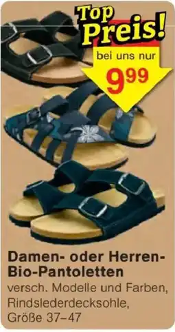 Jawoll Damen- oder Herren-Bio-Pantoletten Angebot