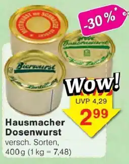 Jawoll Hausmacher Dosenwurst Angebot
