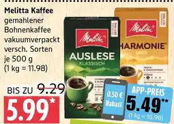 Marktkauf Melitta Kaffee Angebot