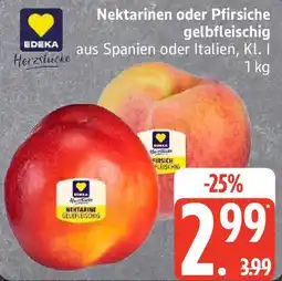 Edeka EDEKA Herztstücke Nektarinen oder Pfirsiche gelbfleischig Angebot