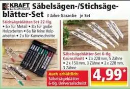 Norma KRAFT WERKZEUGE Säbelsäge-/Stichsägeblätter-Set Angebot
