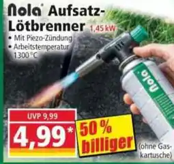 Norma nola Aufsatz-Lötbrenner Angebot