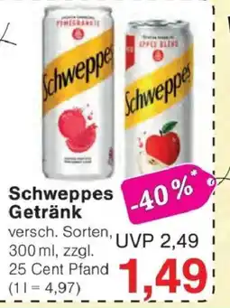 Jawoll Schweppes Getränk Angebot