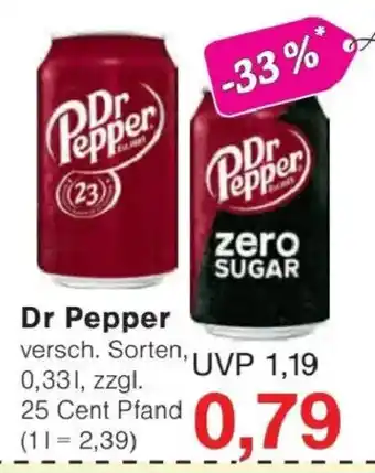Jawoll Dr Pepper Angebot