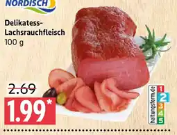 Marktkauf NORDISCH Delikatess-Lachsräuchfleisch Angebot