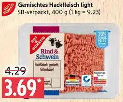 Marktkauf Gut & Gunstig Gemischtes Hackfleisch light Angebot