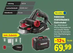 Lidl PARKSIDE PERFORMANCE Elektrohobel Angebot