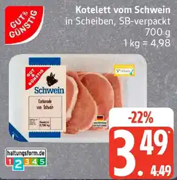 Edeka Gut & Gunstig Kotelett vom Schwein Angebot