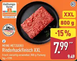 Aldi Nord MEINE METZGEREI Rinderhackfleisch XXL Angebot