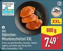 Aldi Nord BBQ Hähnchen-Minutenschnitzel XXL Angebot