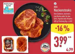 Aldi Nord BBQ Nackensteaks Angebot