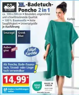 Norma XL-Badetuch-Poncho 2 in 1 Angebot