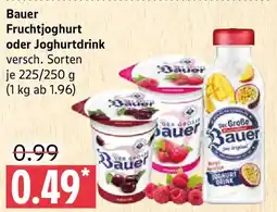Marktkauf Bauer Fruchtjoghurt oder Joghurtdrink Angebot