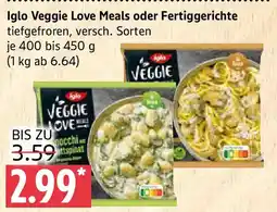 Marktkauf Iglo Veggie Love Meals oder Fertiggerichte Angebot