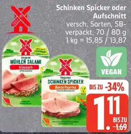 Edeka Schinken Spicker oder Aufschnitt Angebot
