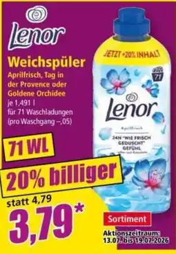 Norma Lenor Weichspüler Angebot