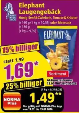 Norma Elephant Laugengebäck Angebot