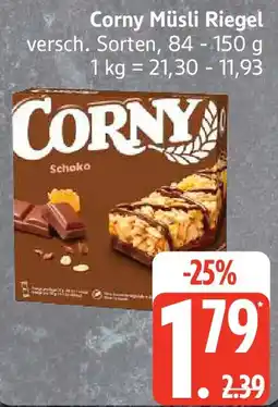 Edeka Corny Müsliriegel Schoko Angebot