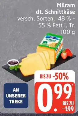Edeka Milram dt. Schnittkäse Angebot