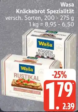 Edeka Wasa Knäckebrot Spezialität Angebot