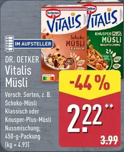 Aldi Nord DR. OETKER Vitalis Müsli Angebot
